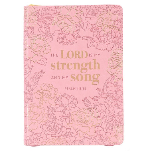 Strength & Song – Pink Imitation Leather Journal